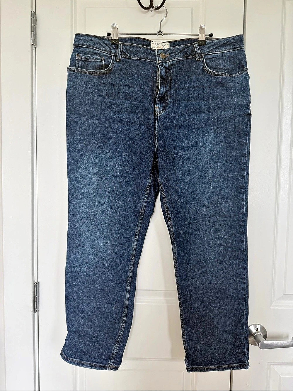 Fat Face UK Chesham Girlfriend Straight Leg Denim Jeans in Blue UK 16S Like New